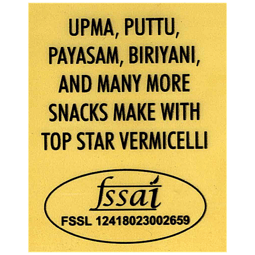 Buy TOP STAR Vermicelli Non Sticky, Rich In Vitamins, Protein & Calcium Online at Best Price
