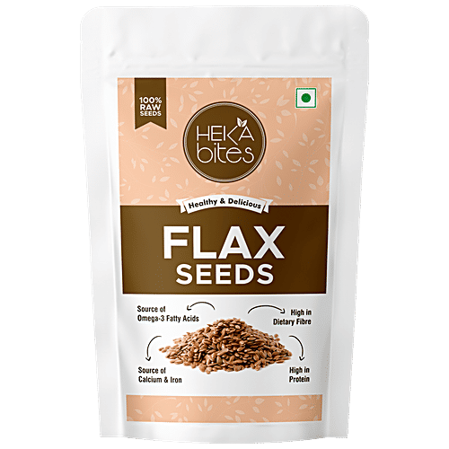 Buy Heka Bites Raw Flax Seeds Premium, Vegan, Source Of Calcium