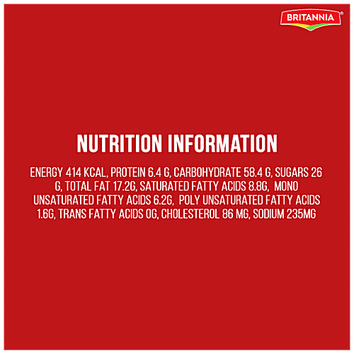 Britannia Gobbles Marble Cake - Red Velvet, Soft & Spongy, 110 g  