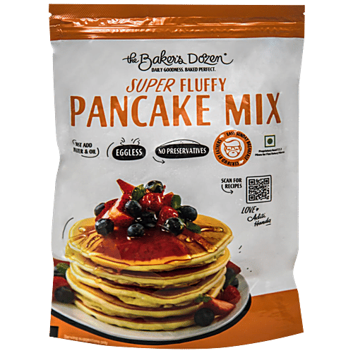 Buy The Baker's Dozen Super Fluffy Pancake Mix Eggless, No