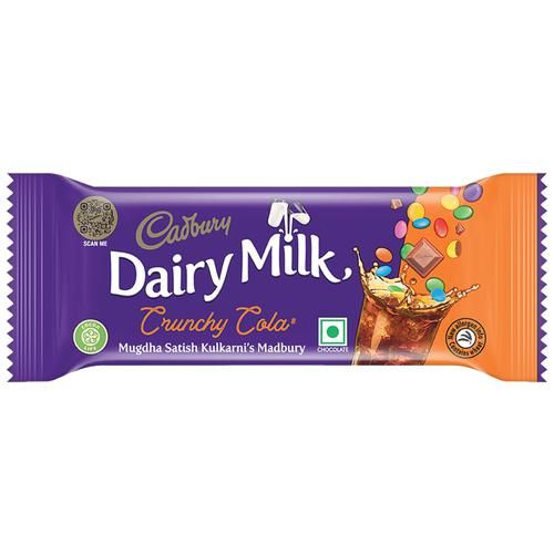 Cadbury Dairy Milk Crunchy Cola Madbury Chocolate Bar, 36 g  