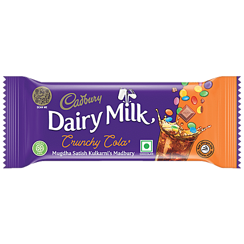 Cadbury Dairy Milk Crunchy Cola Madbury Chocolate Bar, 36 g  