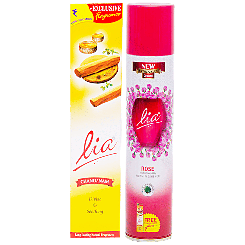 Buy Lia Extra Value Room Freshener Rose, Long Lasting Fragrance