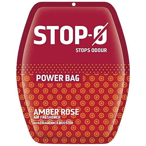 Buy StopO Power Bag Air Freshener With Fragrance Boosters Amber Rose
