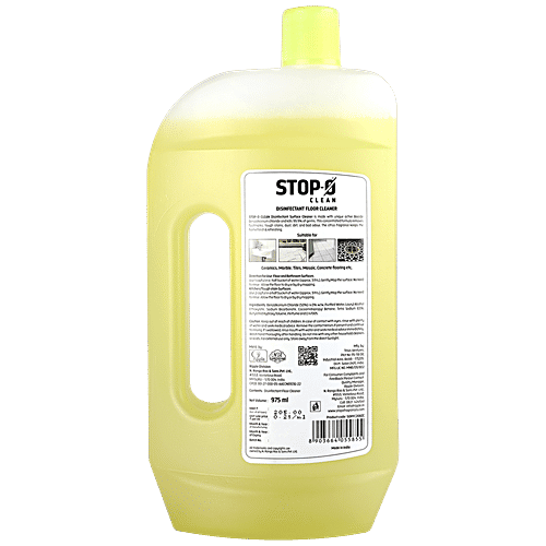 Stop-O Liquid Disinfectant Floor Cleaner - Citrus Zing, 975 ml