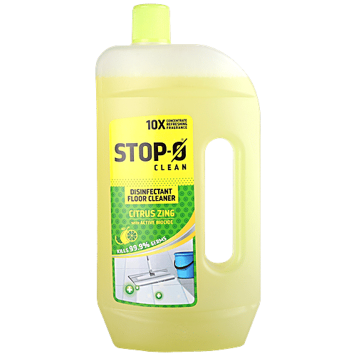 Stop-O Liquid Disinfectant Floor Cleaner - Citrus Zing, 975 ml