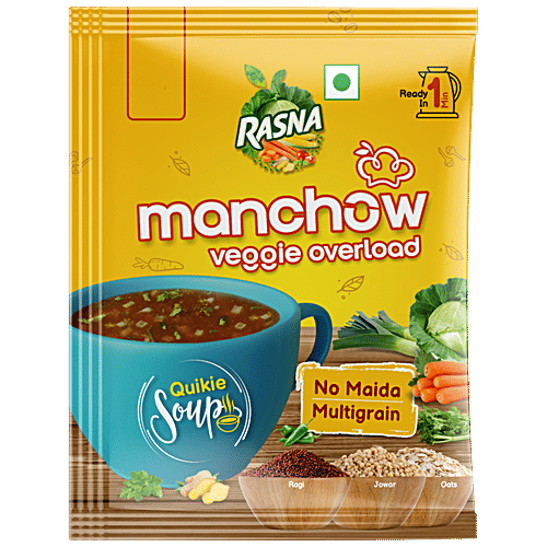 Buy Rasna Manchow Veggie Overload Quickie Soup Multigrain, No Maida