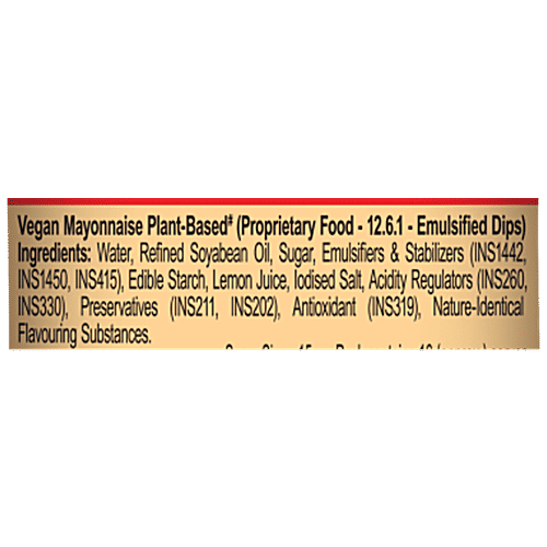 Buy DR.OETKER Funfoods Vegan Mayonnaise PlantBased, Enhances Flavour