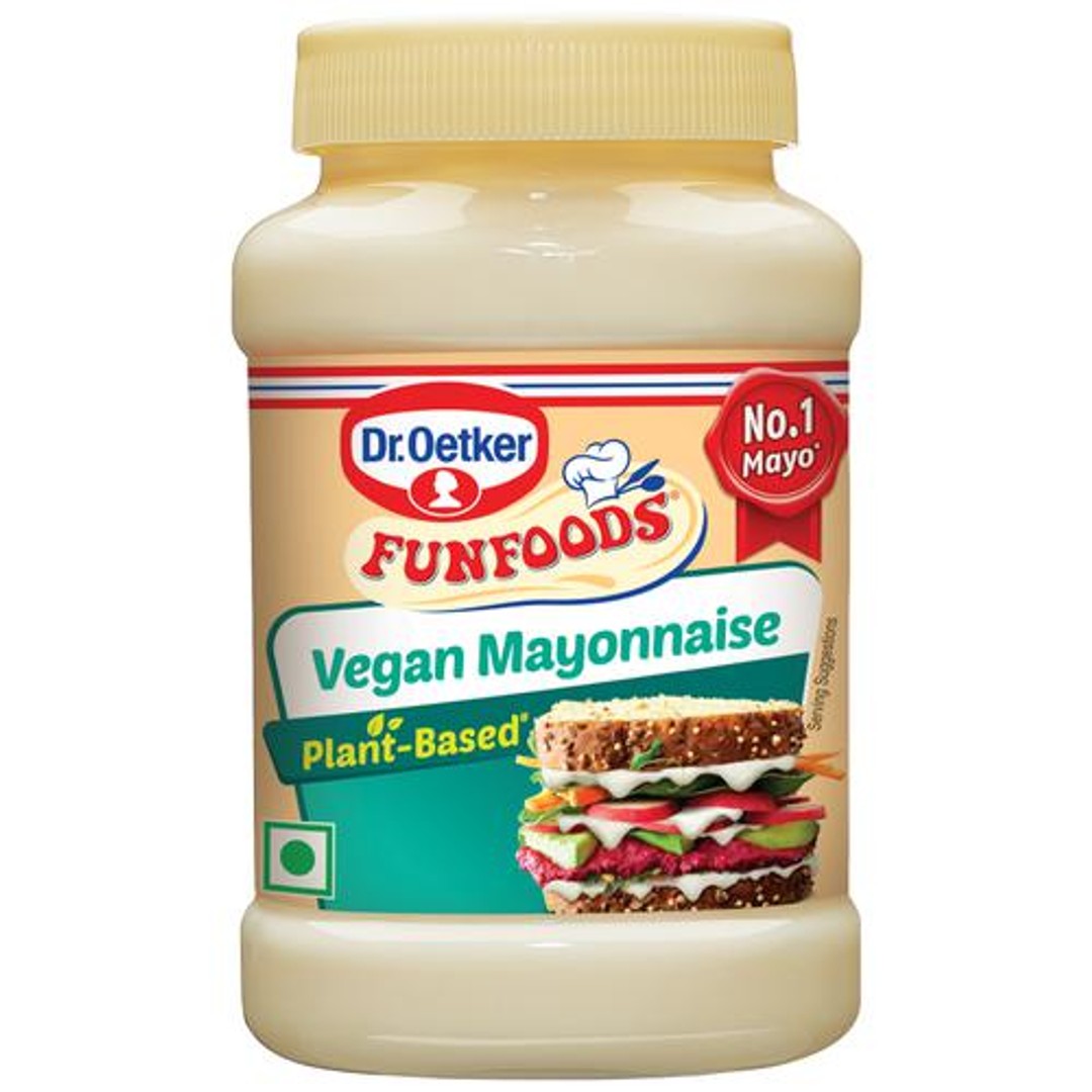 Buy DR.OETKER Funfoods Vegan Mayonnaise PlantBased, Enhances Flavour, No Trans Fat Or