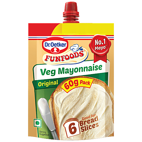 Buy DR.OETKER Funfoods Veg Mayonnaise Original, Rich, Creamy Online