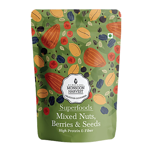 Buy Monsoon Harvest Superfoods Mixed Nuts, Berries & Seeds, High In