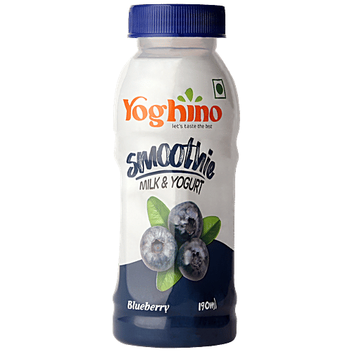 Buy Yoghino Milk & Yogurt Smoothie Blueberry, Rich In Protein, Good