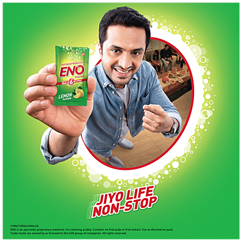 Eno  Digestive Anatacid - Jaljeera Flavour, Fruit Salt, Fast Relief From Acidity, 5 g (30 Sachets) 