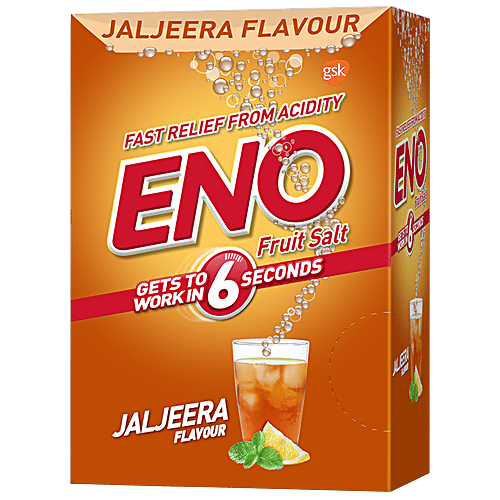 Eno  Digestive Anatacid - Jaljeera Flavour, Fruit Salt, Fast Relief From Acidity, 5 g (30 Sachets) 