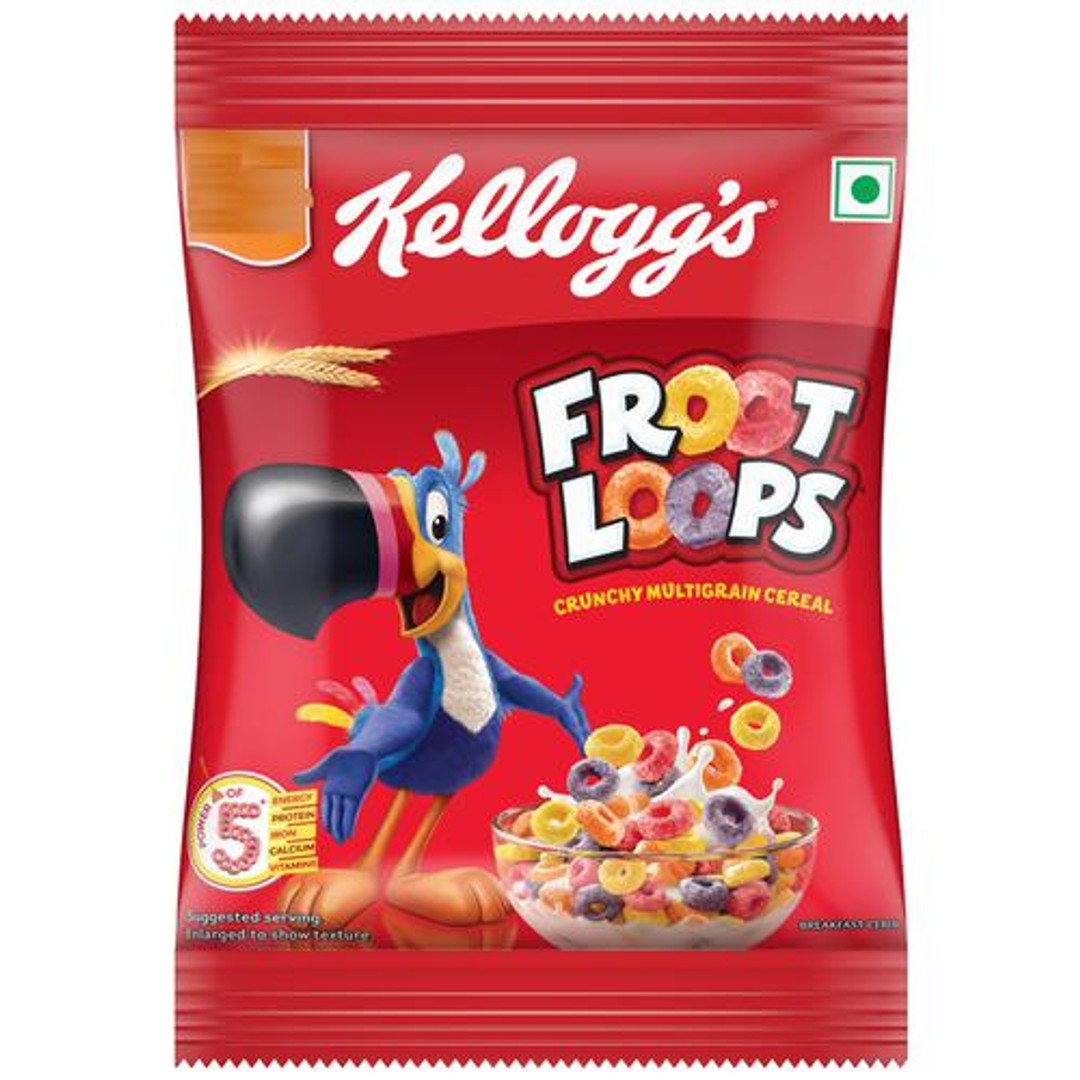 Buy Kelloggs Froot Loops Mixed Fruit Flavour, Multigrain Breakfast