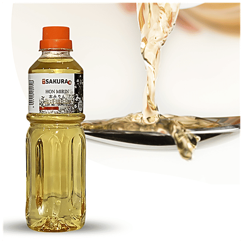 SAKURA Seasoning Hon Mirin Rice Wine For Japanese Foods, 500 ml