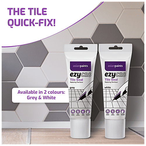 Buy Asian Paints EzyCR8 Tile Seal Grey, Restoring The Grout, Water Resistant & Ready Mixed