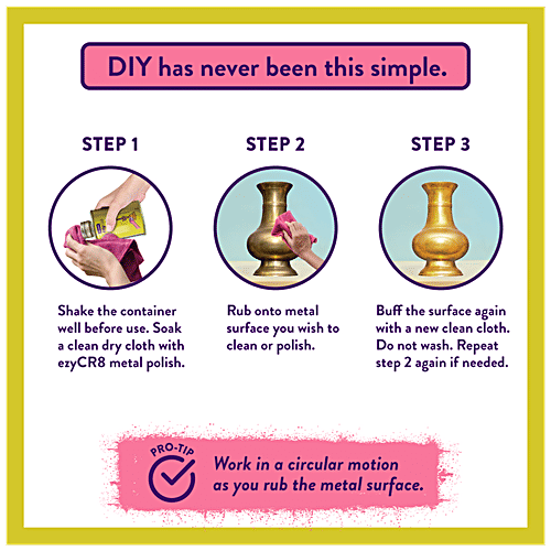 Buy Asian Paints Metal Polish Liquid Polish For Brass, Copper, Zinc