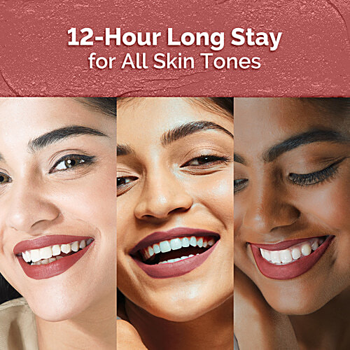 Mamaearth Moisture Matte Longstay Lipstick - With Avocado Oil & Vitamin E, For 12 Hour Stay, 2 g 8901725012311