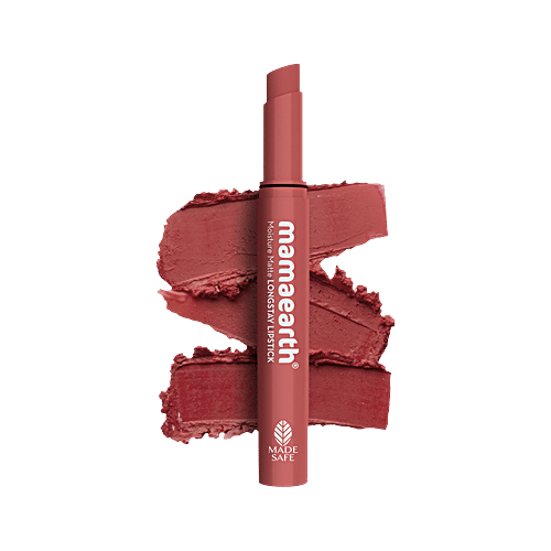 Mamaearth Moisture Matte Longstay Lipstick - With Avocado Oil & Vitamin E, For 12 Hour Stay, 2 g 8901725012311