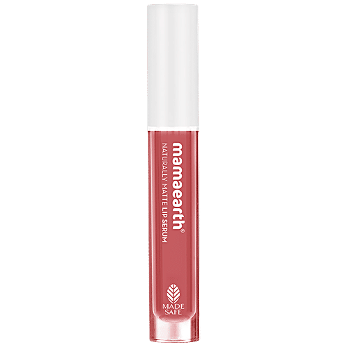 Mamaearth Naturally Matte Lip Serum/Liquid Lipstick - With Vitamin C & E, For Upto 12 Hour Long Stay, 3 ml 06 Candylicious Nude 