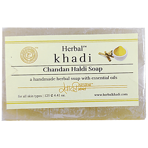 Buy Khadi Herbal Chandan Haldi Soap Rich Antibacterial & Antifungal Properties Online at Best