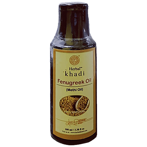 Buy Khadi Herbal Fenugreek/Methi Oil Promotes Healthy & Strong Hair