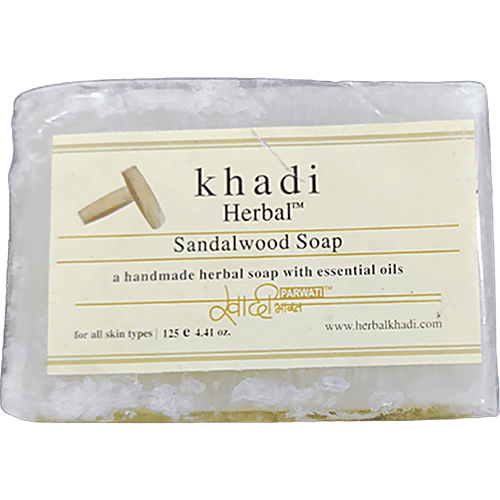 Buy Khadi Herbal Sandalwood Soap Helps Treat Acne & Dry Skin Online