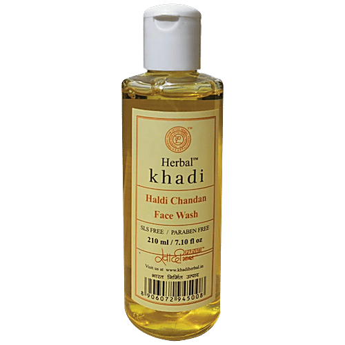 Buy Khadi Herbal Haldi Chandan Face Wash Preservatives, SLS Free Online at Best Price of Rs