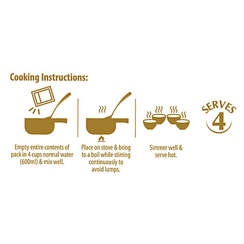 Keya Manchow Vegetable Soup - Four Serve, Ready In A Minute, 44 g Pouch 