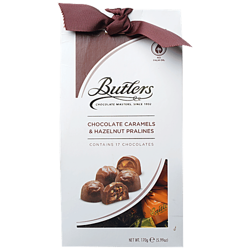 Buy Butlers Chocolate Caramels & Hazelnut Pralines Rich, Creamy