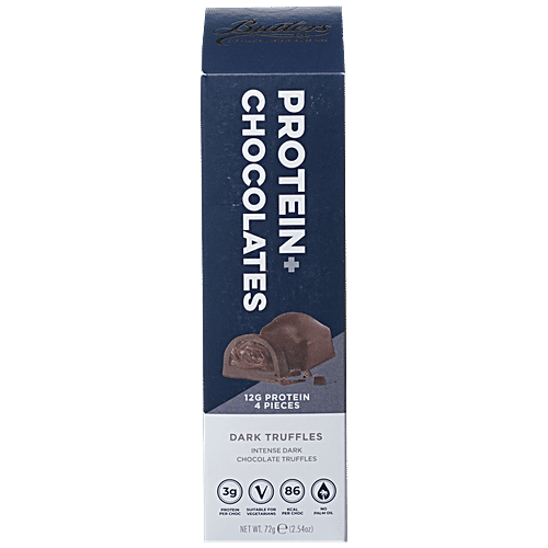 Buy Butlers Protein+ Chocolates Dark Truffles, Rich In Protein Online
