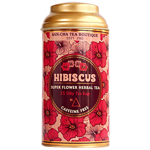 Buy Sancha Hibiscus Super Flower Herbal Tea Caffeine Free, For Blood Pressure Control, Helps