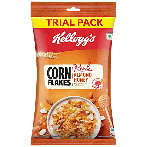 Buy Kelloggs Corn Flakes Real Almond Honey, Breakfast Cereals, High