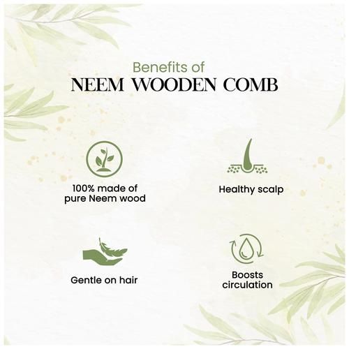 Buy Beautisoul Neem Comb - Wooden, Wide Tooth, Boosts Circulation, Suitable  For All Hair Types Online at Best Price of Rs  - bigbasket