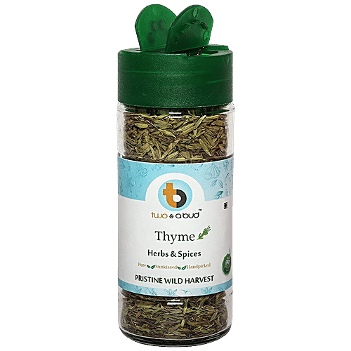 Buy Two & A Bud Organic Thyme Leaves Herbs & Spices Enhances Flavour