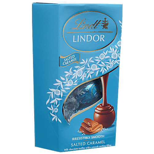 Lindt Lindor Irresistibly Smooth Salted Caramel Chocolate - World Class, 100 g  