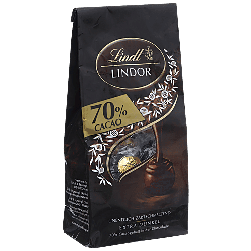 Buy Lindt Lindor 70 Cacao Dark Premium Luxury Chocolates Online at