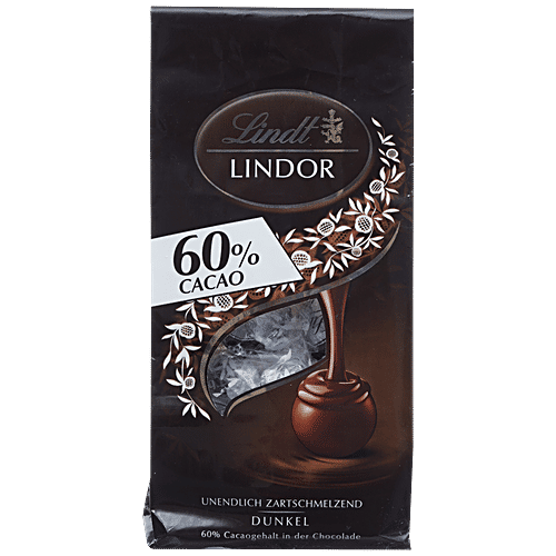 Buy Lindt Lindor 60 Cacao Super Fine & Luxury Chocolate Online at