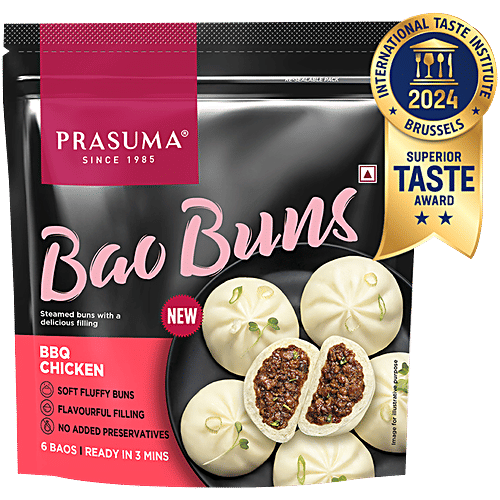 Prasuma BBQ Chicken Bao Buns, 300 g (6 pcs)
