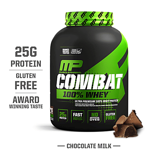 Buy MUSCLEPHARM Combat 100 Whey Protein Chocolate Milk, Easy To