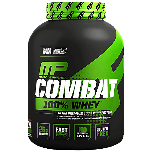 Buy MUSCLEPHARM Combat 100 Whey Protein Chocolate Milk, Easy To