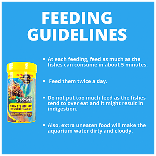 Buy Taiyo Pluss Discovery Brine Shrimp Infused Flakes Fish Food For