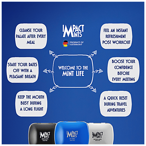 Buy Impact Mint Sugar Free Mint Strong, Peppermint Flavoured Online at Best Price of Rs 120