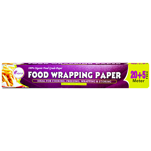 Buy FIORA Food Wrapping Paper Ideal For Cooking, Freezing & Storing, 100 Organic, NonStick