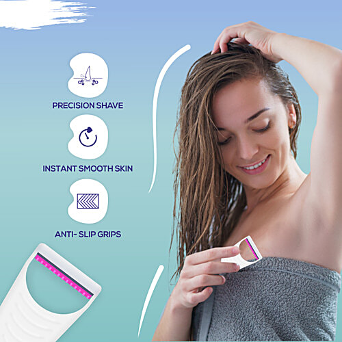 Buy Gynocup Glossy Underarm Razors, No Cut Safe & Comfortable Shaving