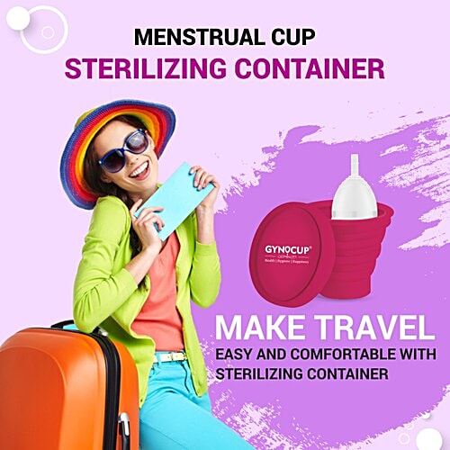 Buy Gynocup Menstrual Cup Sterilizing Container, Collapsible, Kills