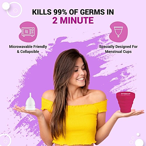 Buy Gynocup Menstrual Cup Sterilizing Container, Collapsible, Kills