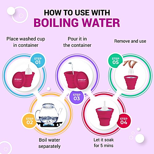 Buy Gynocup Menstrual Cup Sterilizing Container, Collapsible, Kills