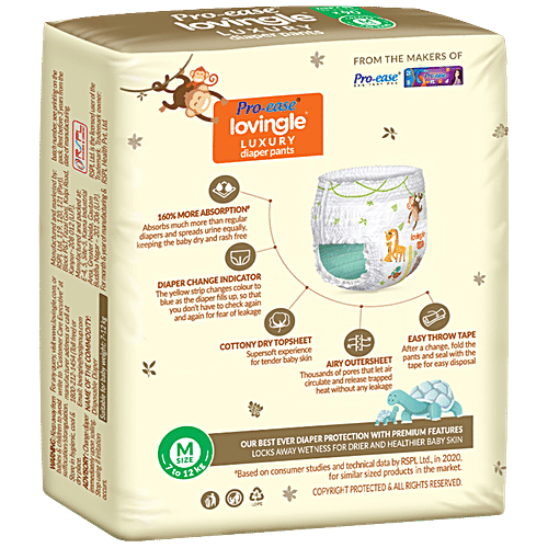 Buy Proease Lovingle Luxury Diaper Pants Cottony Dry Top Sheet